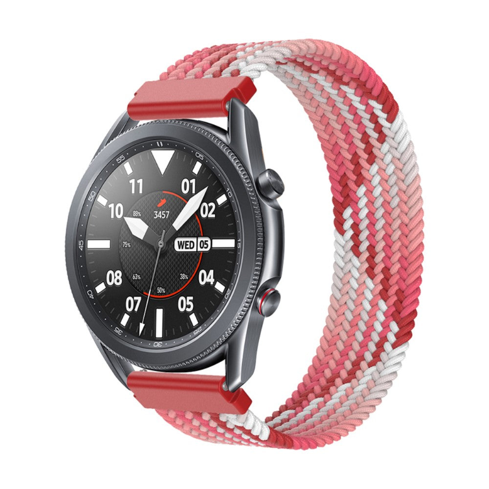 Elastic nylon watch strap for Samsung Galaxy Watch 4 - Strawberry Red Size: S