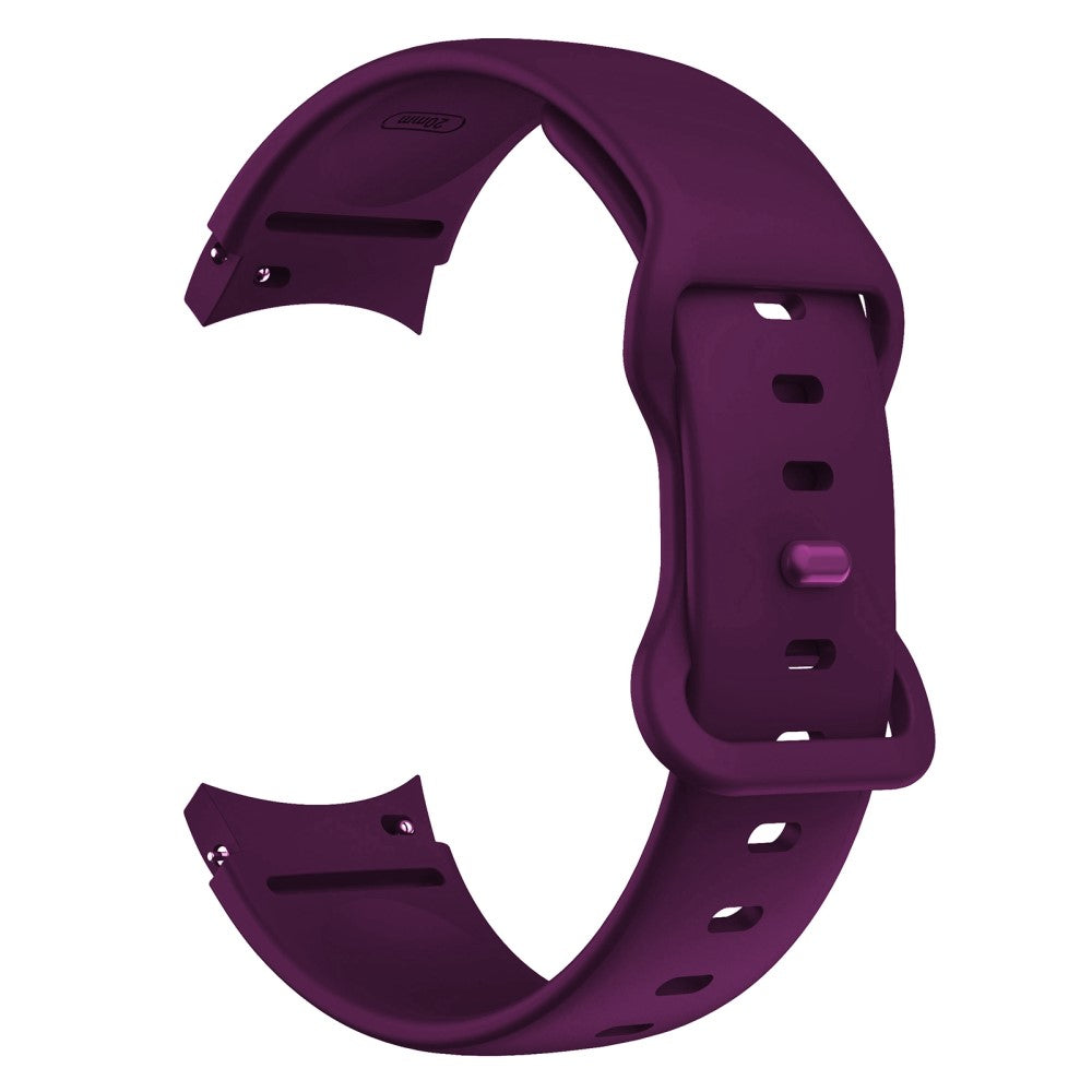 Simple Silicone watch strap for Samsung Galaxy Watch 4 - Dark Purple