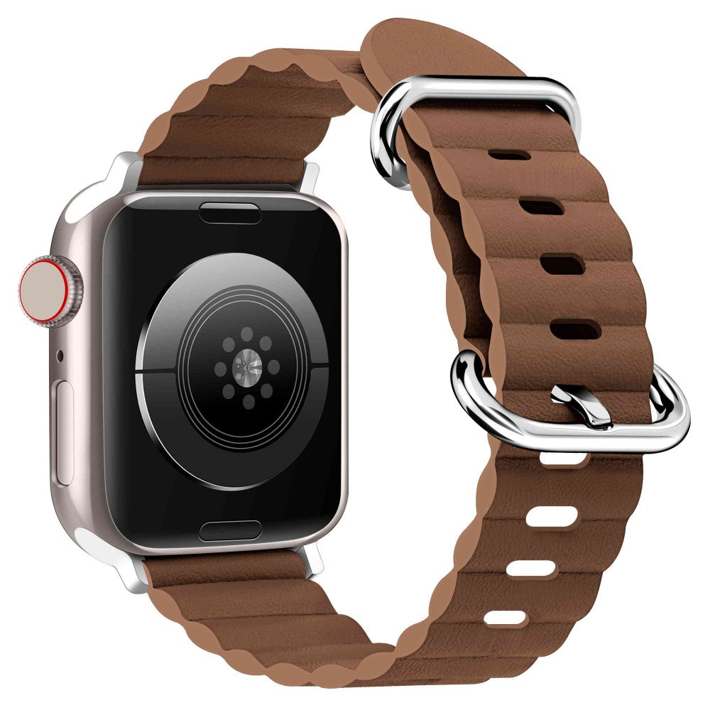 Apple Watch Series 8 (41mm) genuine leather watch strap - Brown