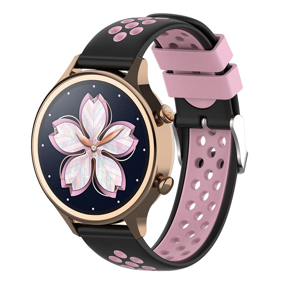 Samsung Galaxy Watch 5 (44mm) / (40mm) / Pro dual-color silicone watch strap - Black / Pink