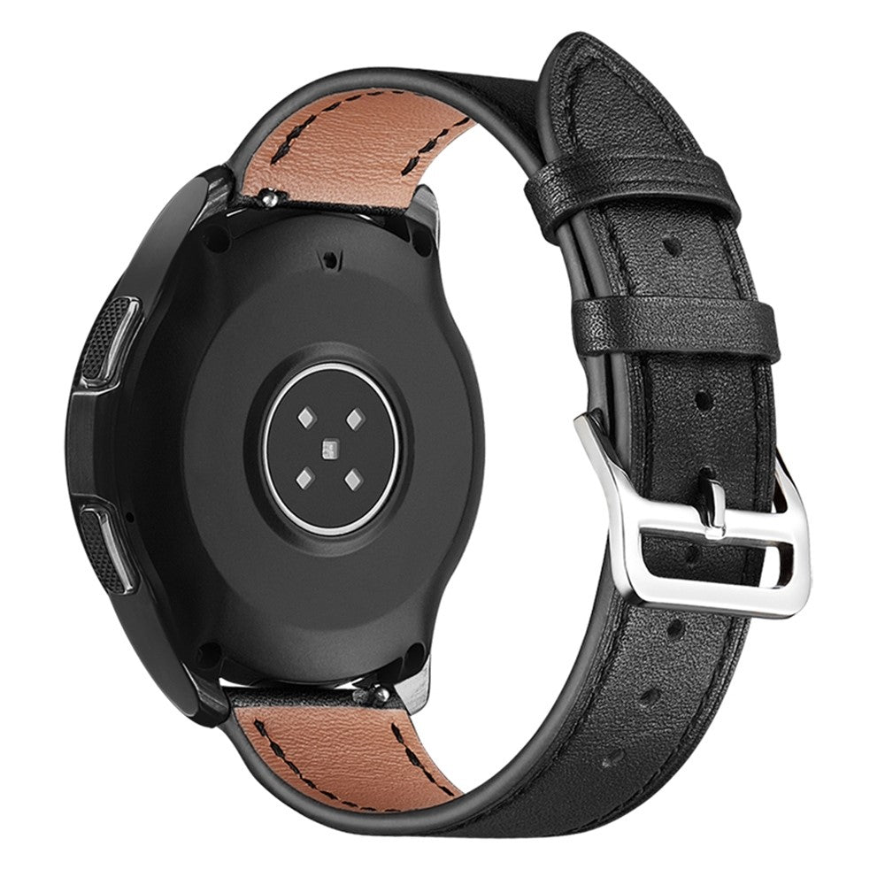 Samsung Galaxy Watch 5 / 5 Pro textured genuine leather watch strap - Black