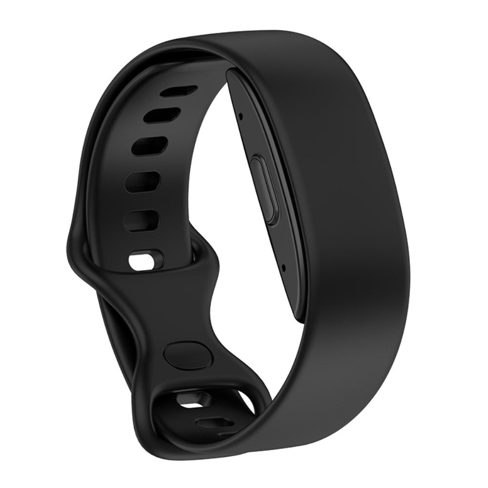 Amazon Halo Band silicone watch strap with butterfly buckle - Black