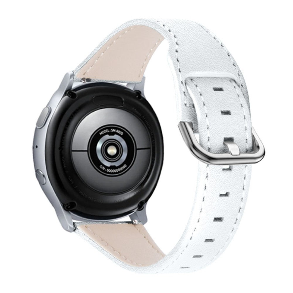 Huawei Watch GT 2e / GT 2 46mm cowhide leather watch strap - White