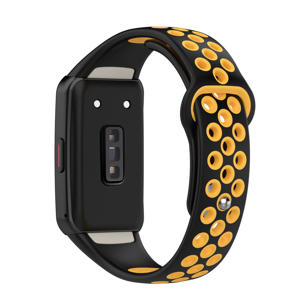Huawei Band 6 / Honor Band 6 dual color silicone watch strap - Black / Yellow