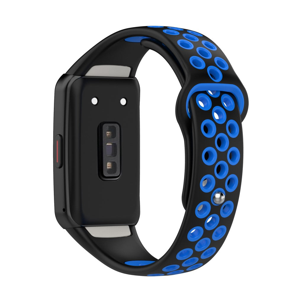 Huawei Band 6 / Honor Band 6 dual color silicone watch strap - Black / Blue