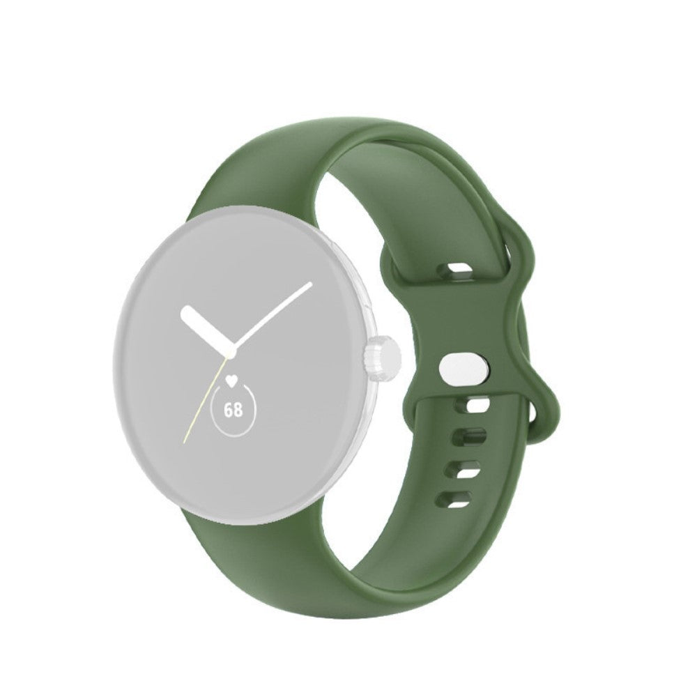 Google Pixel Watch silicone watch strap - Green Size: L