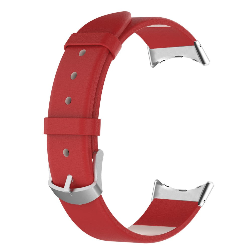 Simple leather watch strap for Google Pixel Watch - Red