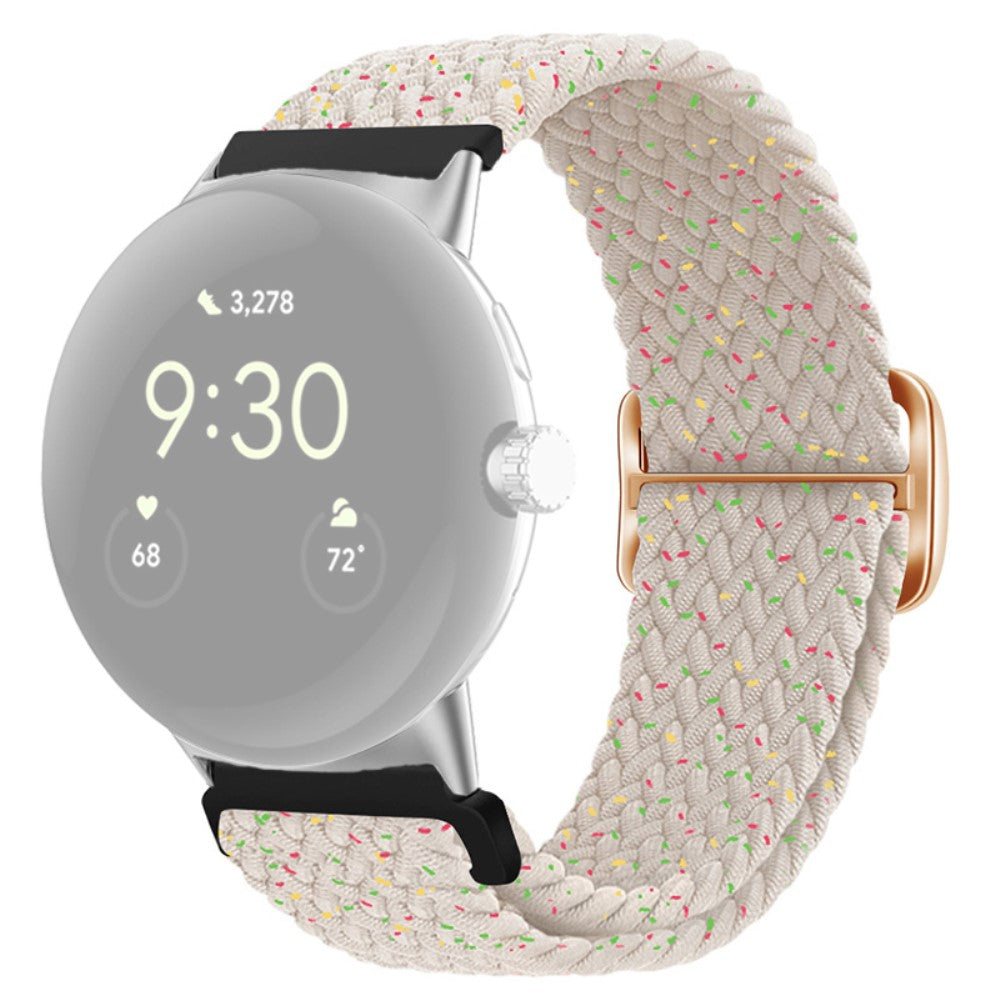 Google Pixel Watch nylon watch strap - Starlight Color Dots