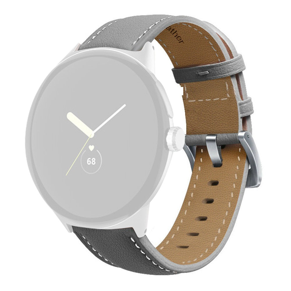 Google Pixel Watch genuine leather watch strap - Grey