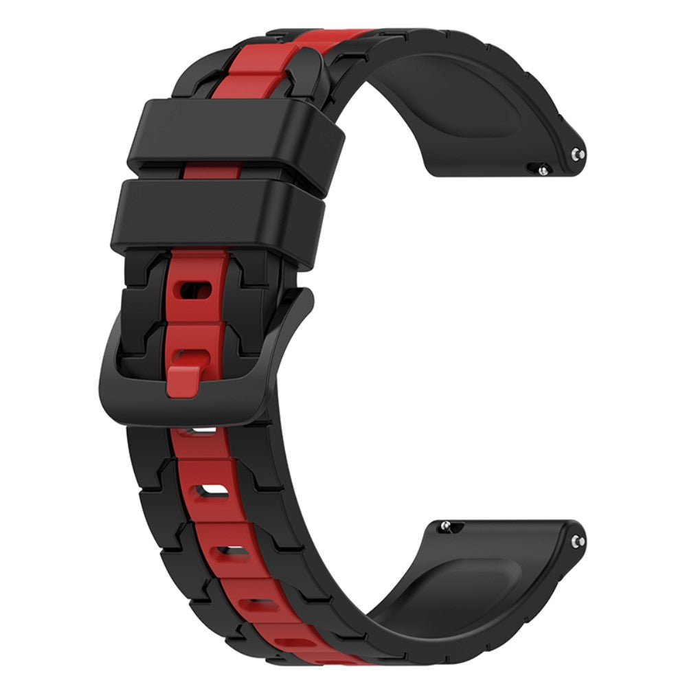 Omega Joint Mission MoonSwatch dual color silicone watch strap - Black / Red