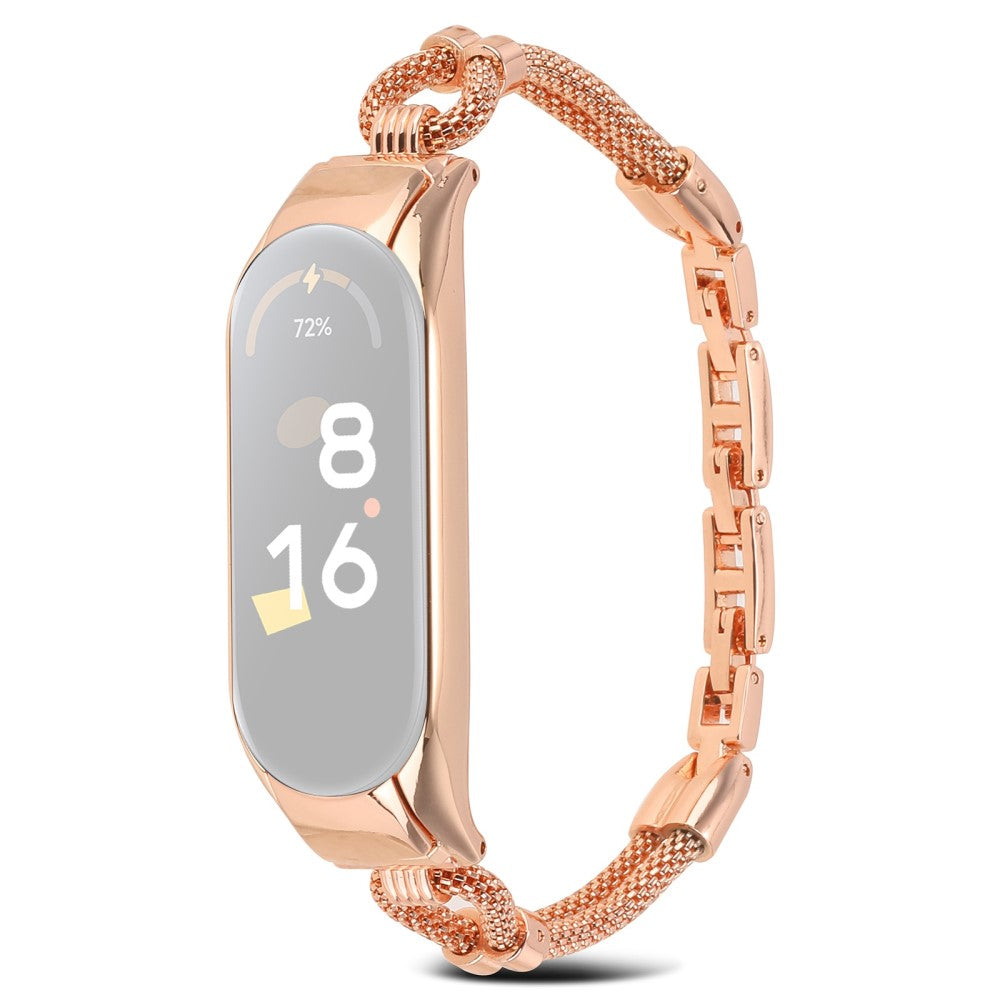 Xiaomi Mi Smart Band 6 / 5 copper chain style watch strap - Rose Gold