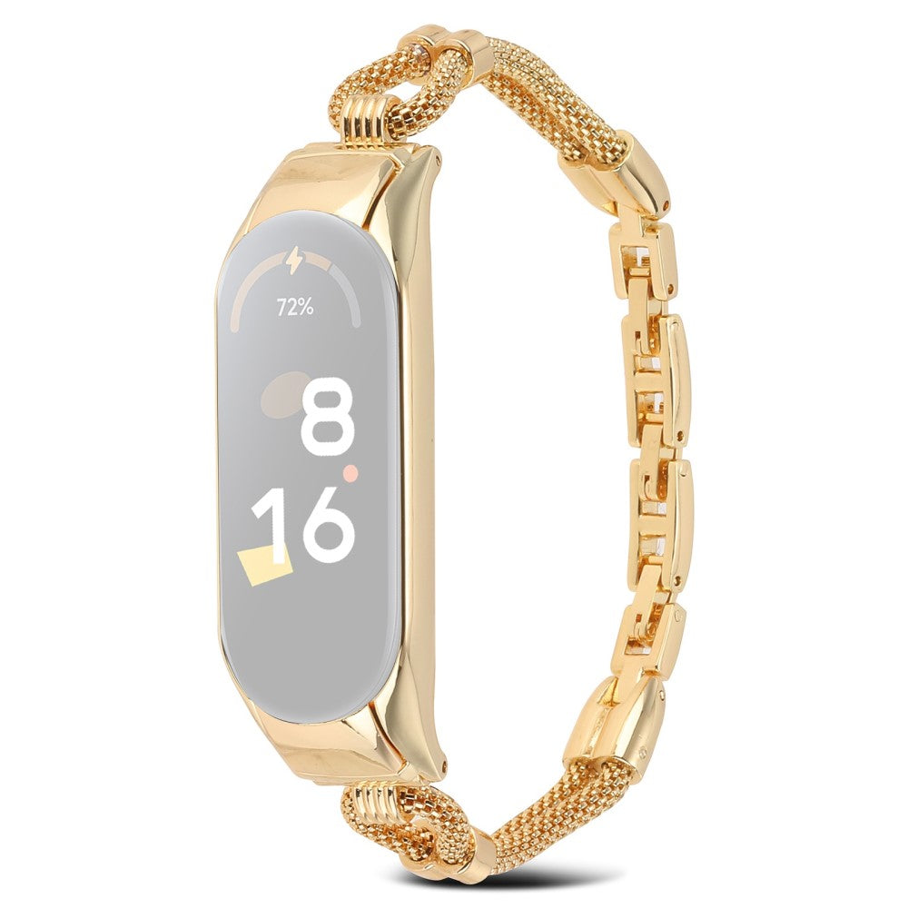 Xiaomi Mi Smart Band 6 / 5 copper chain style watch strap - Gold