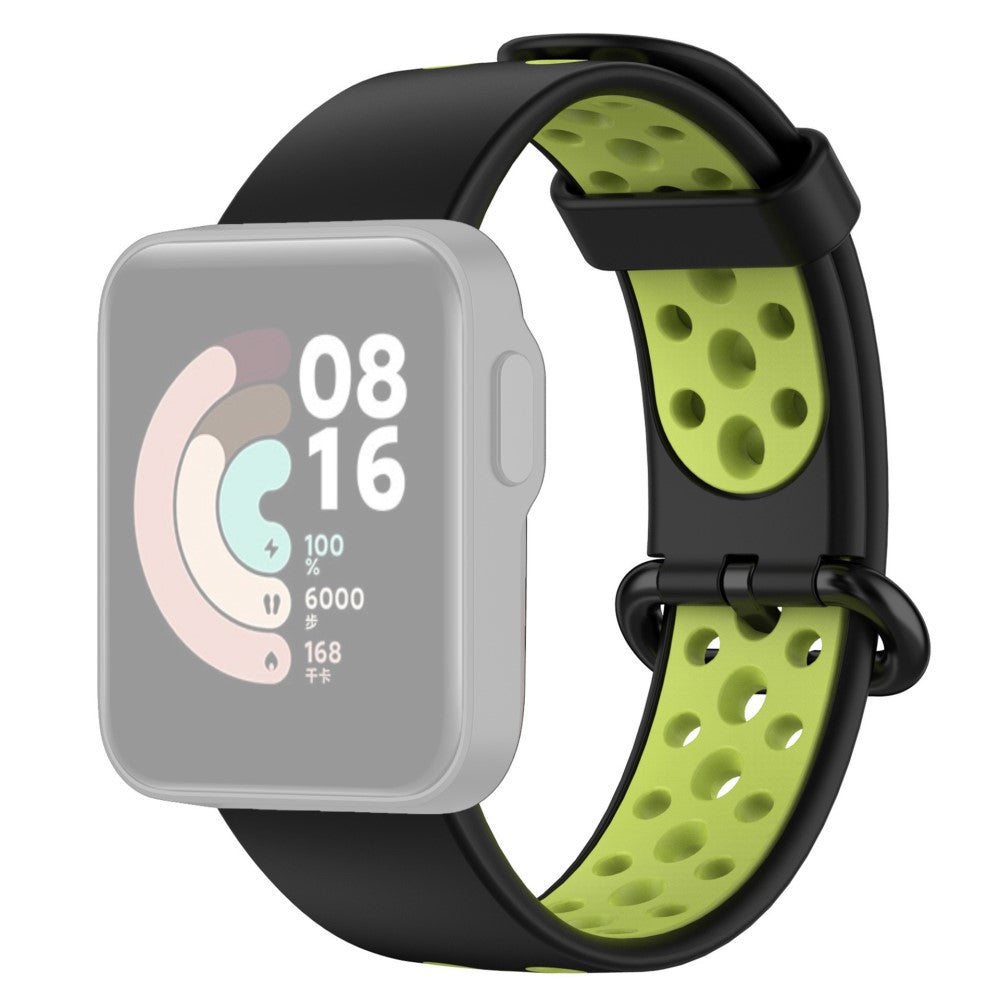 Xiaomi Redmi Watch 2 dual color silicone watch strap - Black / Green