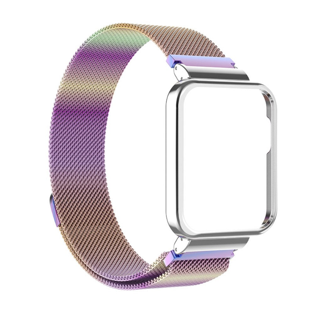 Xiaomi Redmi Watch 2 stainless steel watch strap with cover - Colorful / Silver Frame