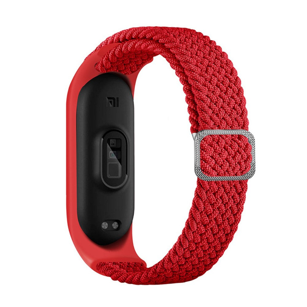 Xiaomi Mi Band 7 / 6 / 5 elastic nylon watch strap - Red