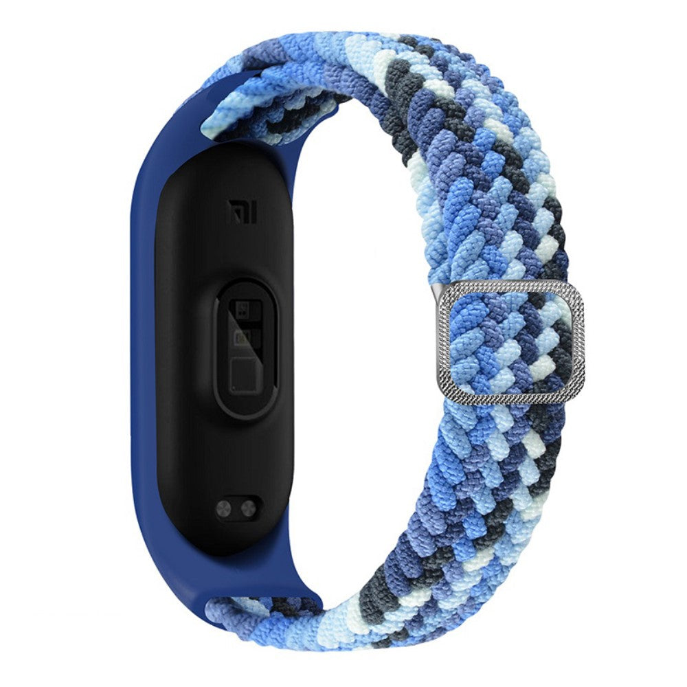 Xiaomi Mi Band 7 / 6 / 5 elastic nylon watch strap - Colorful Blue