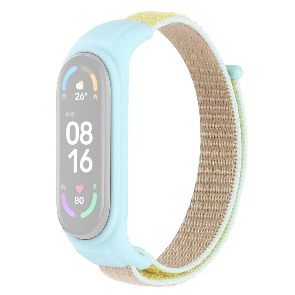 Xiaomi Mi Band 7 / 6 / 5 nylon watch strap with silicone cover - Bright Sunlight