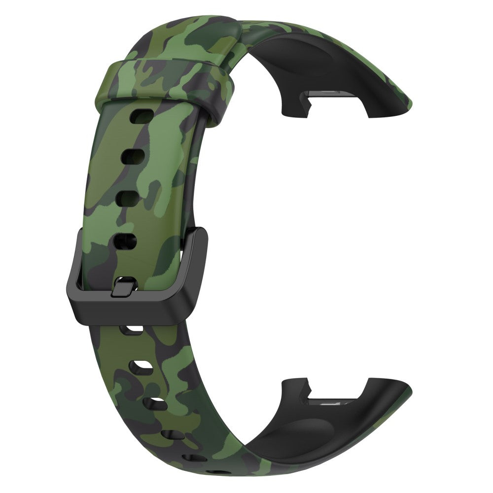 Xiaomi Mi Band 7 Pro cool pattern silicone watch strap - Camouflage Green
