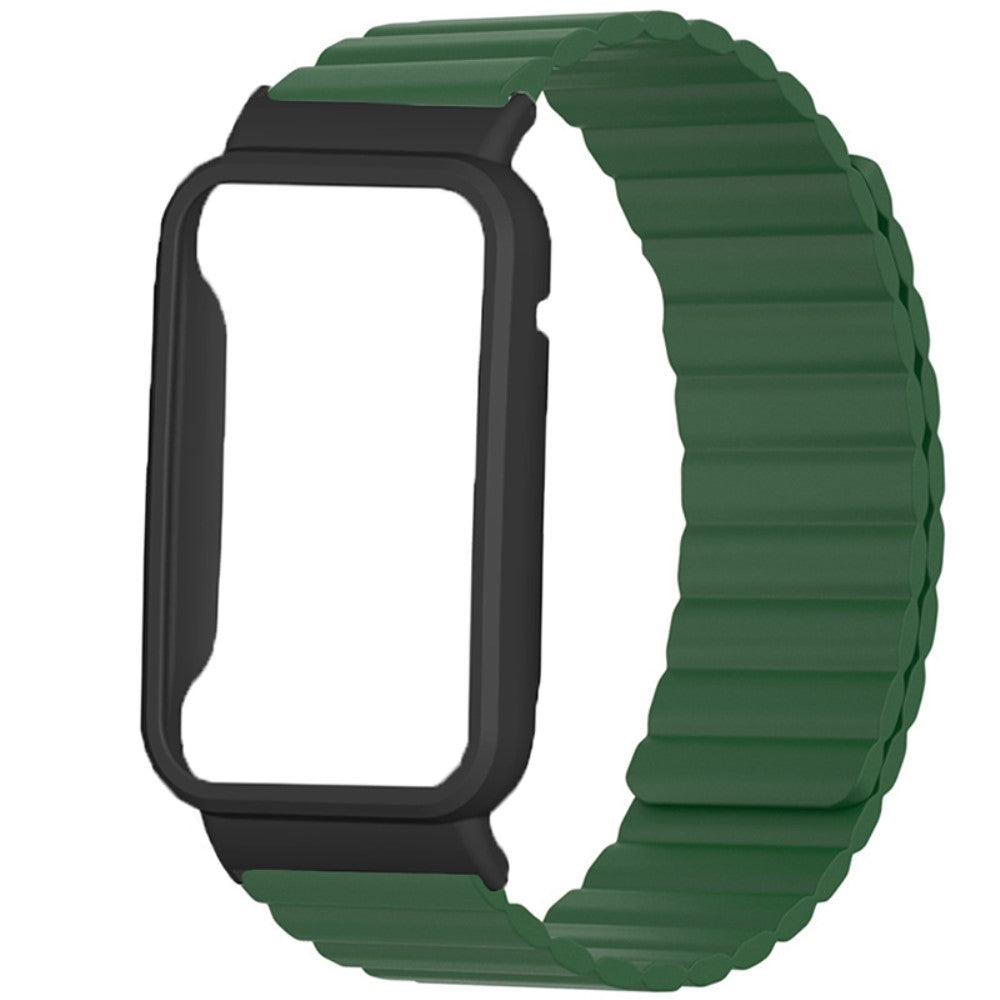 Xiaomi Mi Band 7 Pro silicone watch strap with cover - Army Green