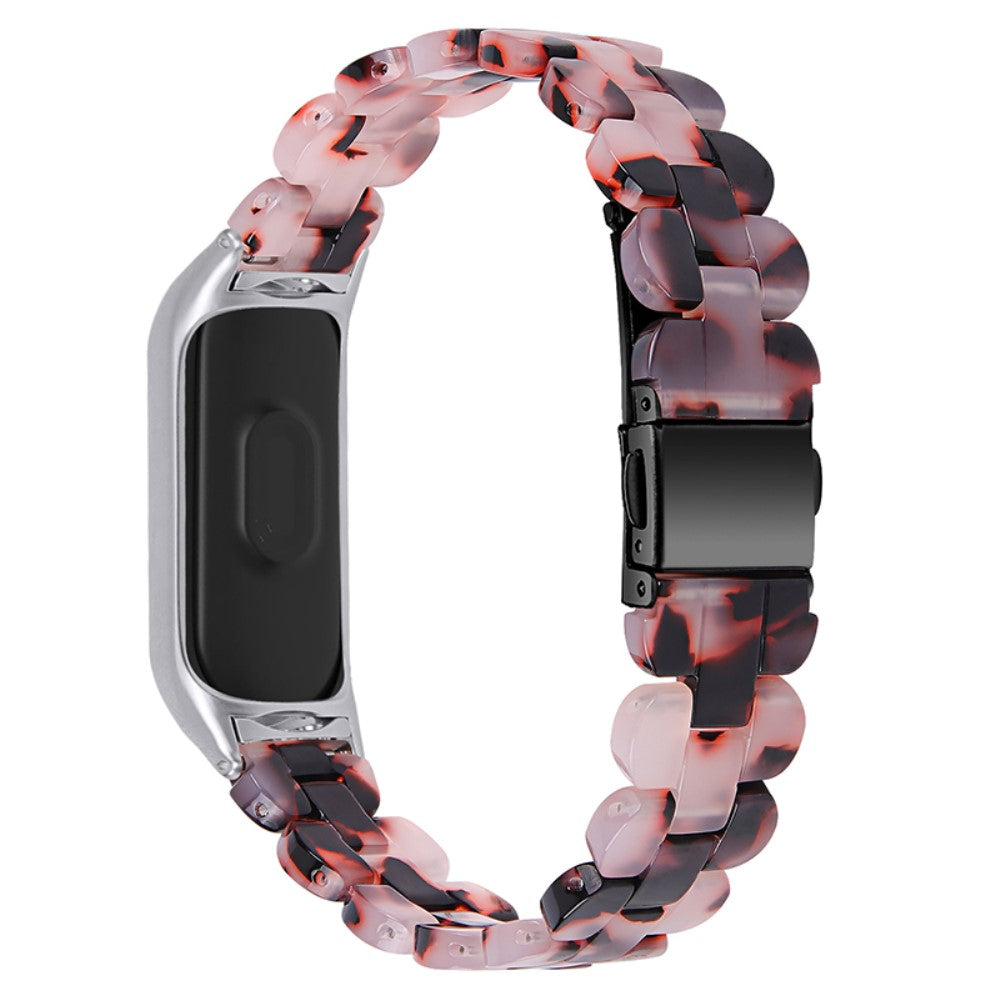 Xiaomi Mi Smart Band 4 / Band 3 resin watch strap - Brown / Light Pink