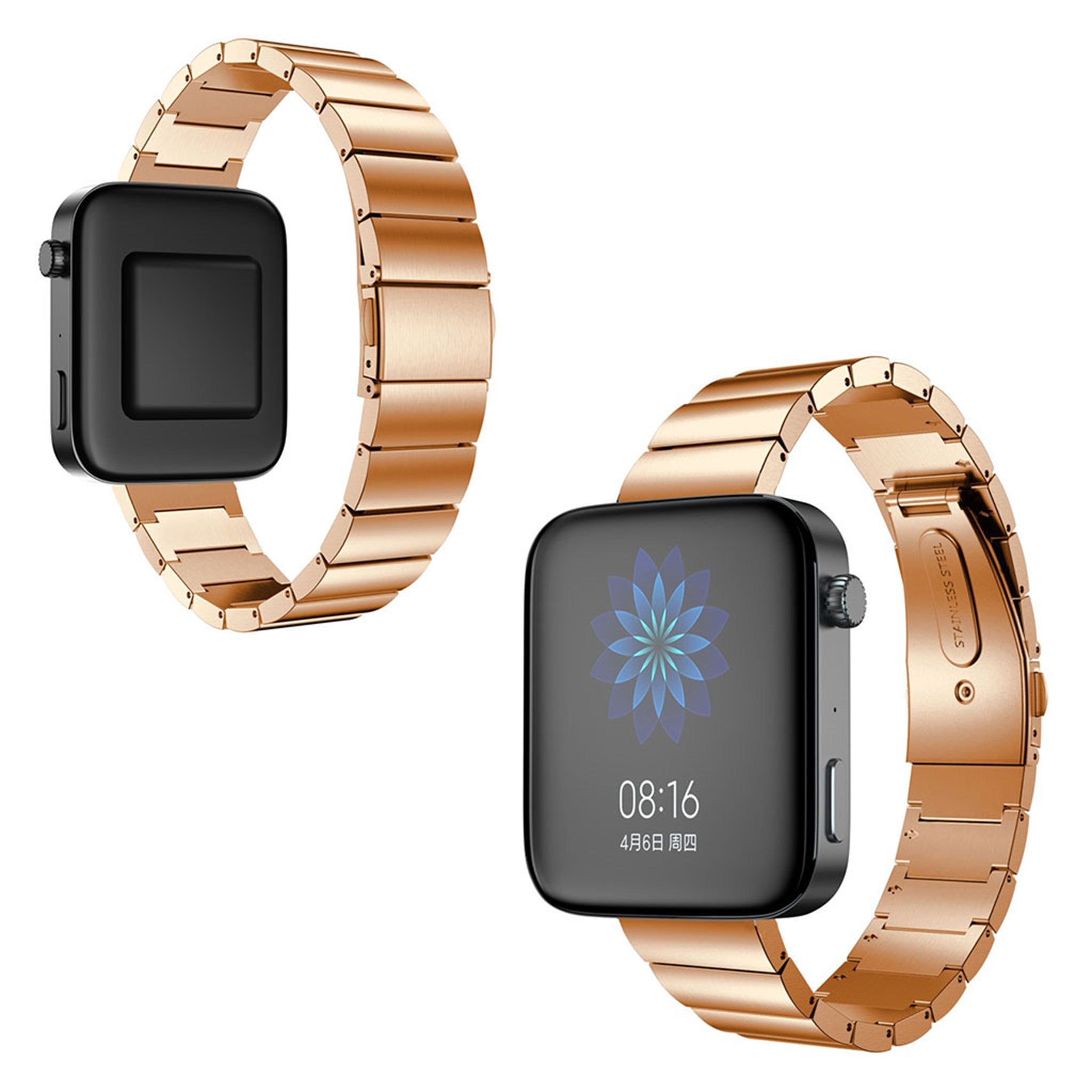 Xiaomi Mi Watch durable stainless steel watch band - Rose Gold