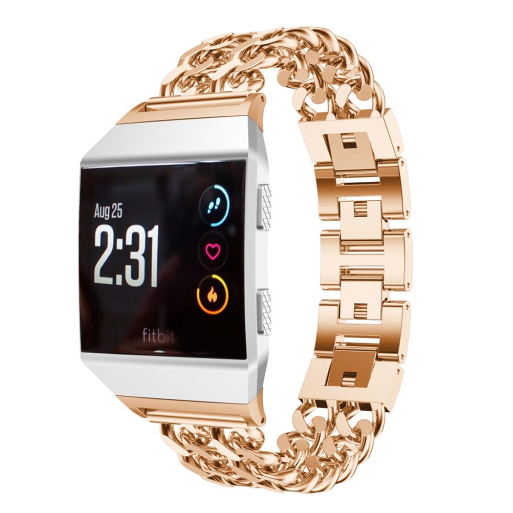 Fitbit Ionic cowboy chain alloy watch strap - Rose Gold