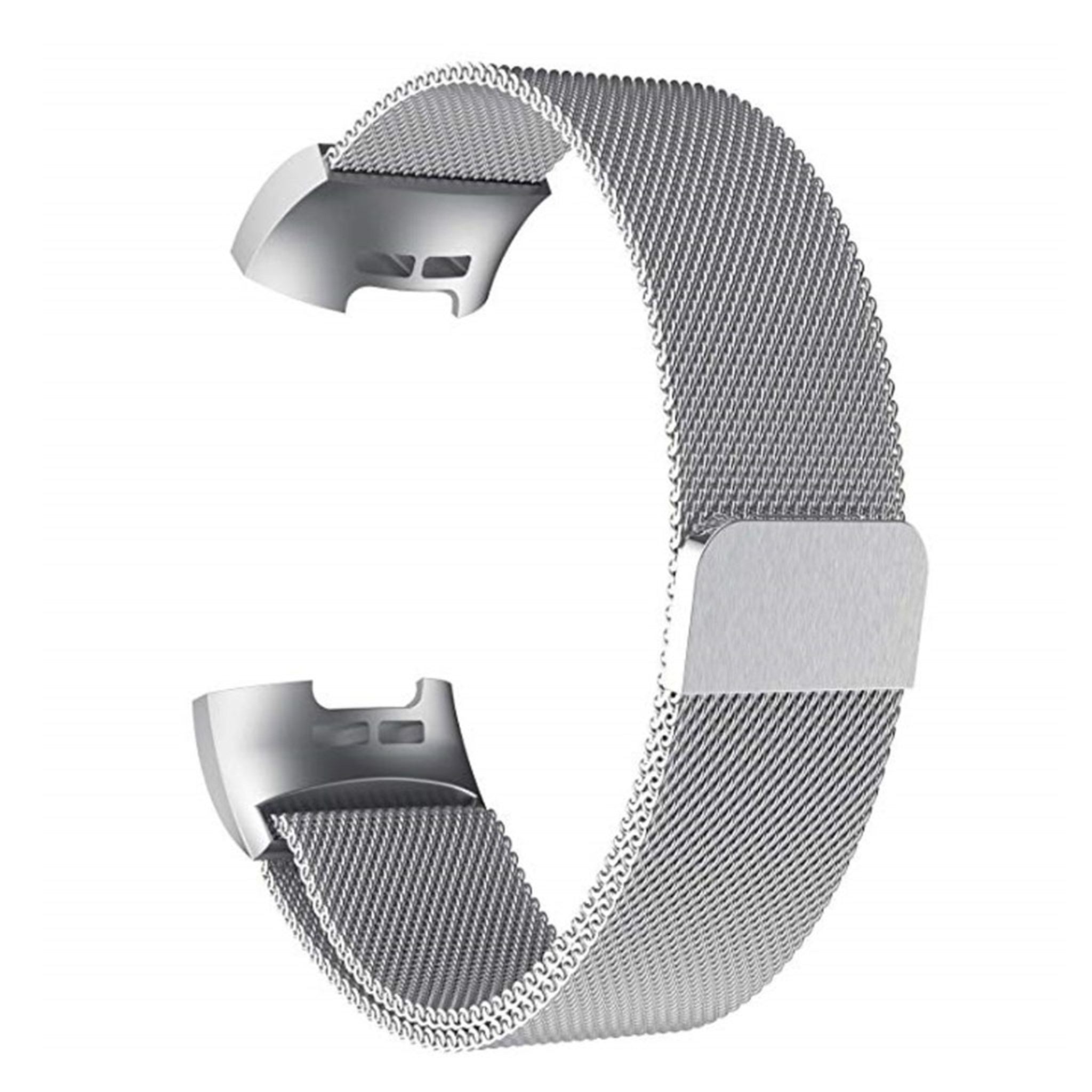 Fitbit Charge 3 milanese watch strap replacement - Silver