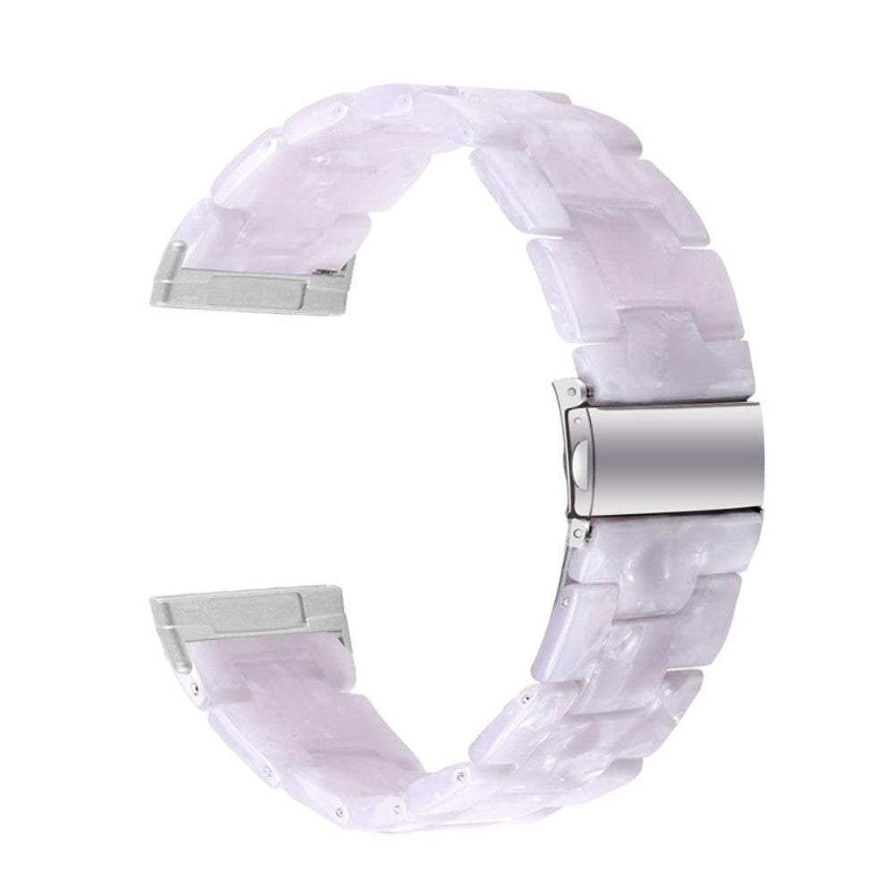 Fitbit Sense / Versa 3 resin bear watch strap - Flash White