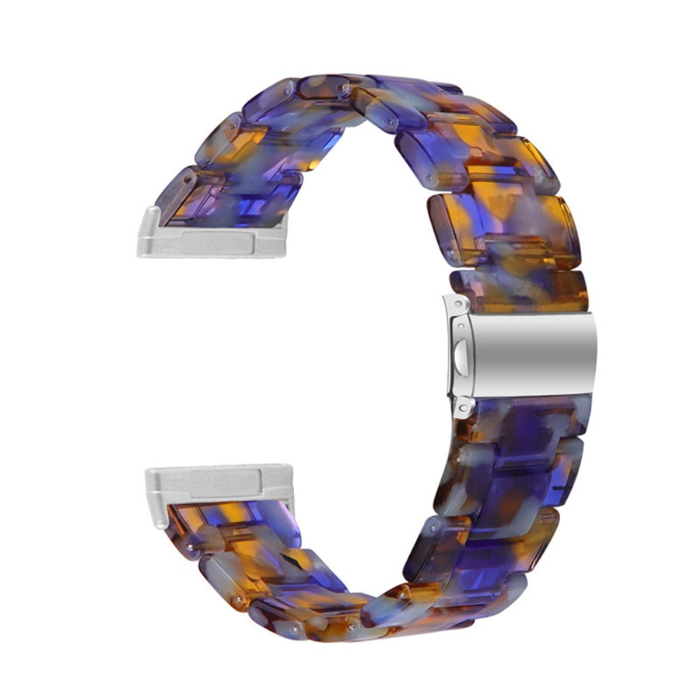 Fitbit Sense / Versa 3 resin bear watch strap - Blue Ocean