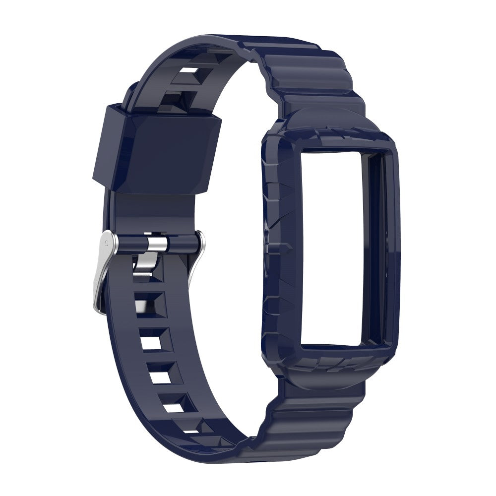 Fitbit Charge 5 / 4 / 3 silicone watch strap with cover - Navy Blue