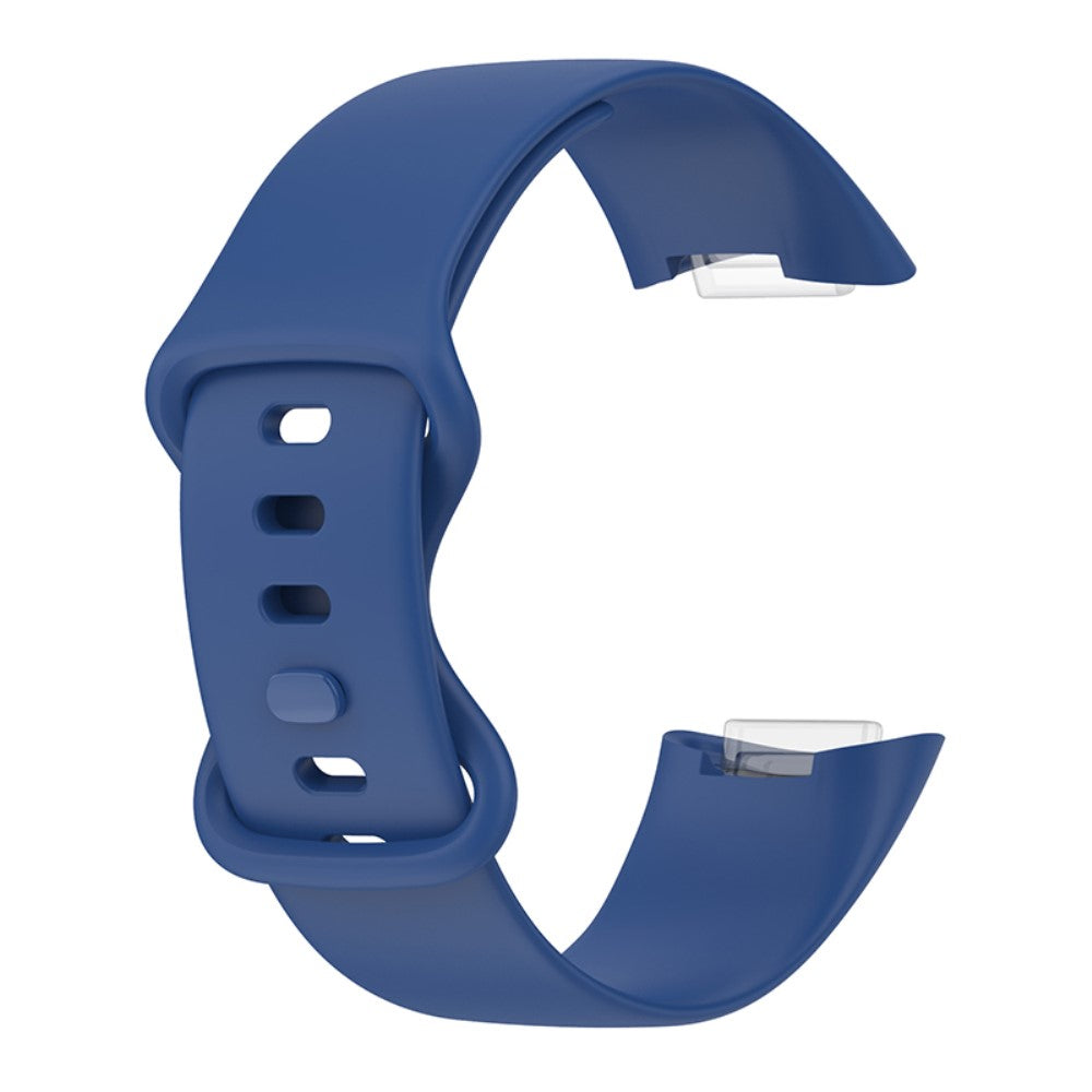 Fitbit Charge 5 silicone watch strap - Dark Blue / Size: S