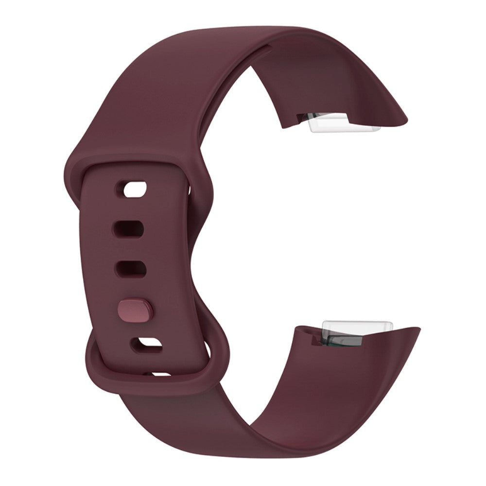 Fitbit Charge 5 simple silicone watch strap - Pink