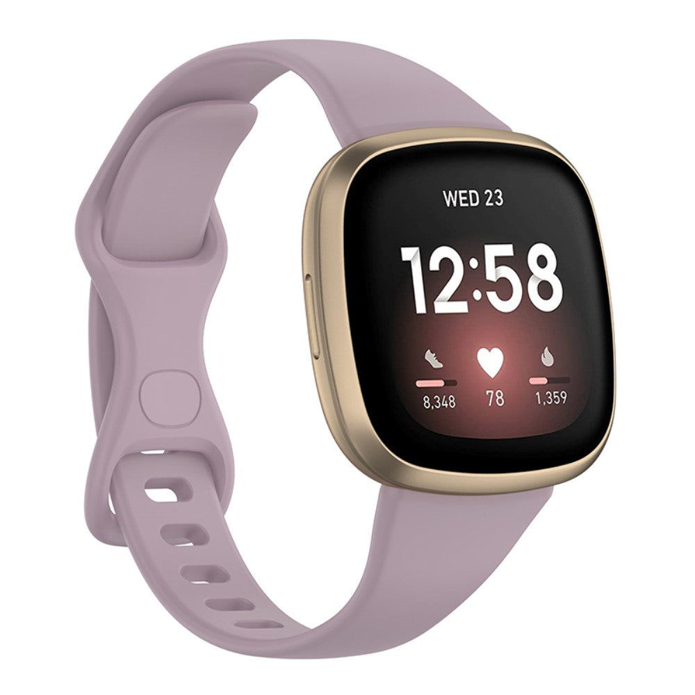 Fitbit Versa 4 / Sense simple watch strap - Lavender Purple Size: L