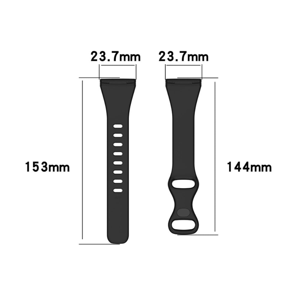 Fitbit Versa 4 / Sense simple watch strap - Dark Red Size: S