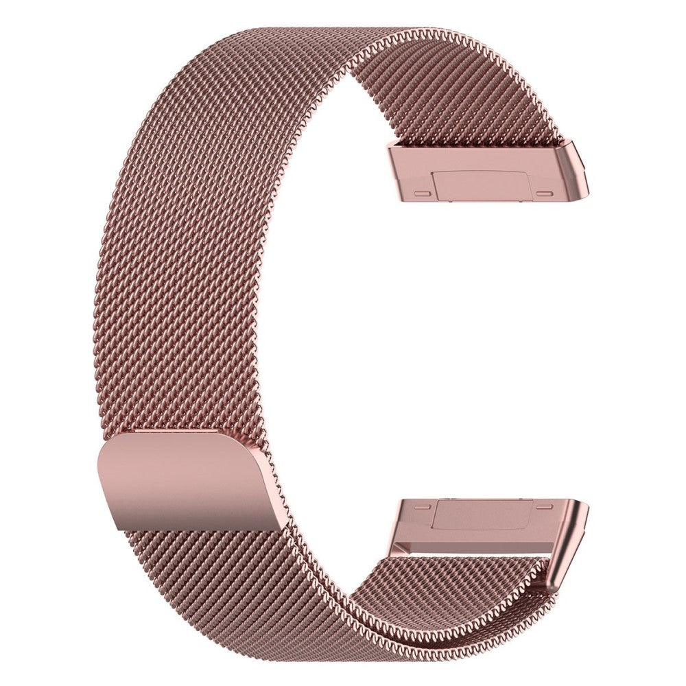 Fitbit Sense 2 / Versa 4 milanese stainless steel watch strap - Rose Pink Size: S