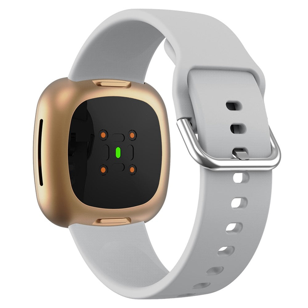Fitbit Sense 2 / Versa 4 simple silicone watch strap - Grey