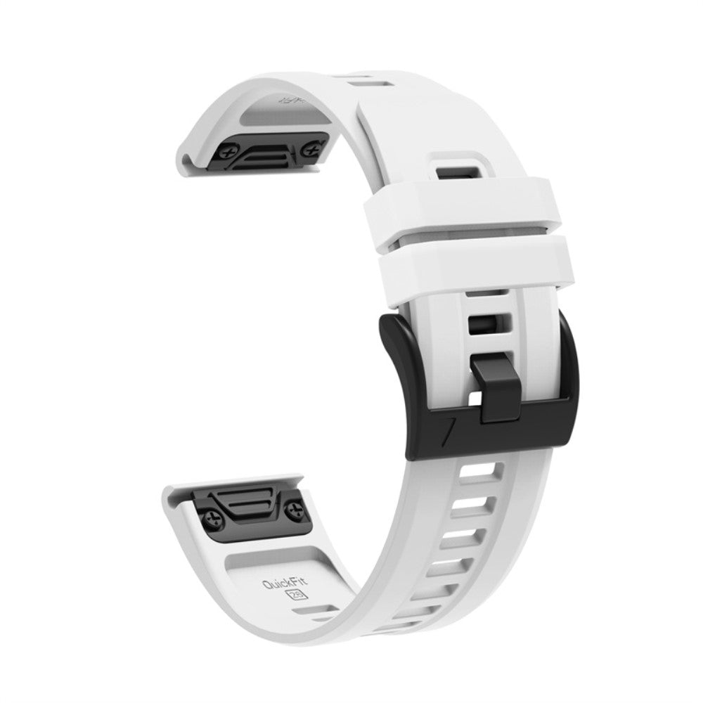 Garmin Fenix 7X silicone watch strap - White