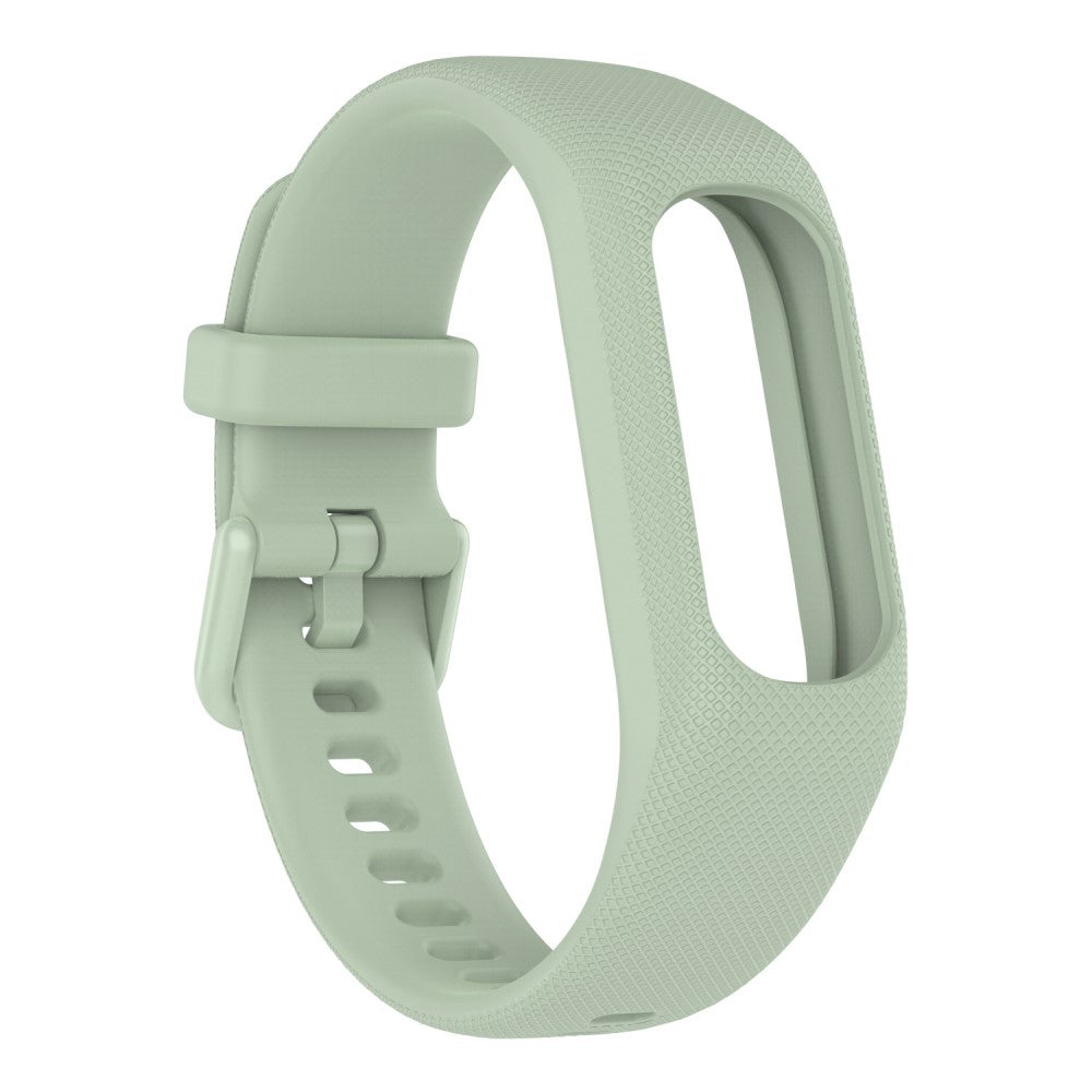 Garmin Vivosmart 5 textured silicone watch strap - Mint Green