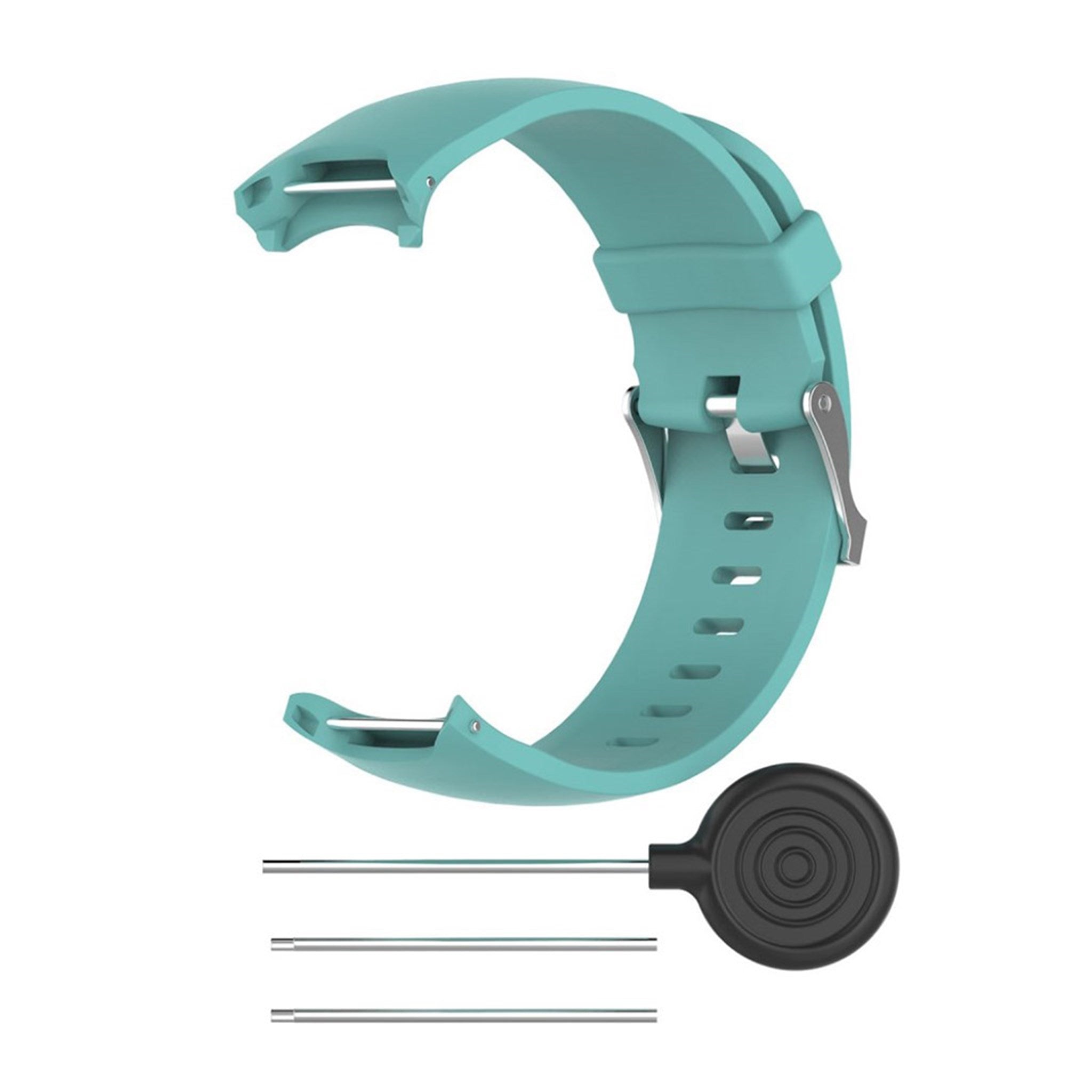 Garmin Approach S3 soft silicone sports watch strap - Cyan