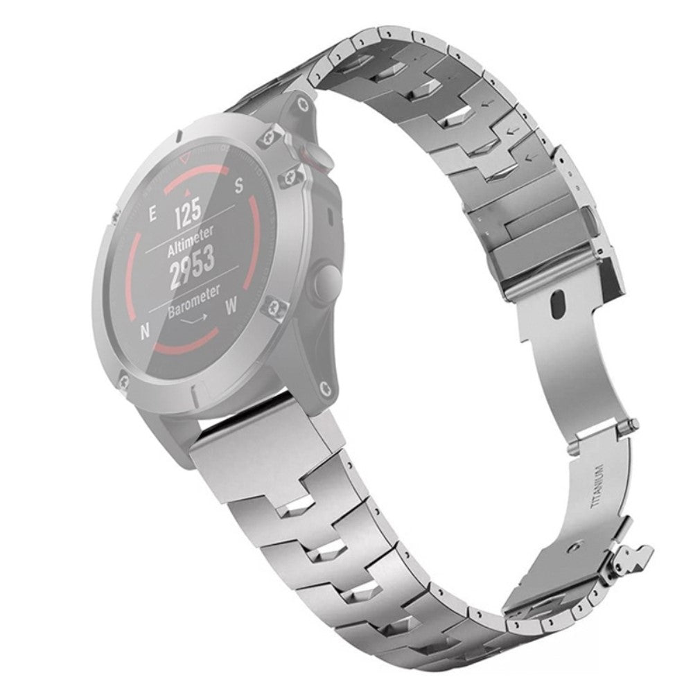 Titanium alloy watch strap for Garmin watch - Silver