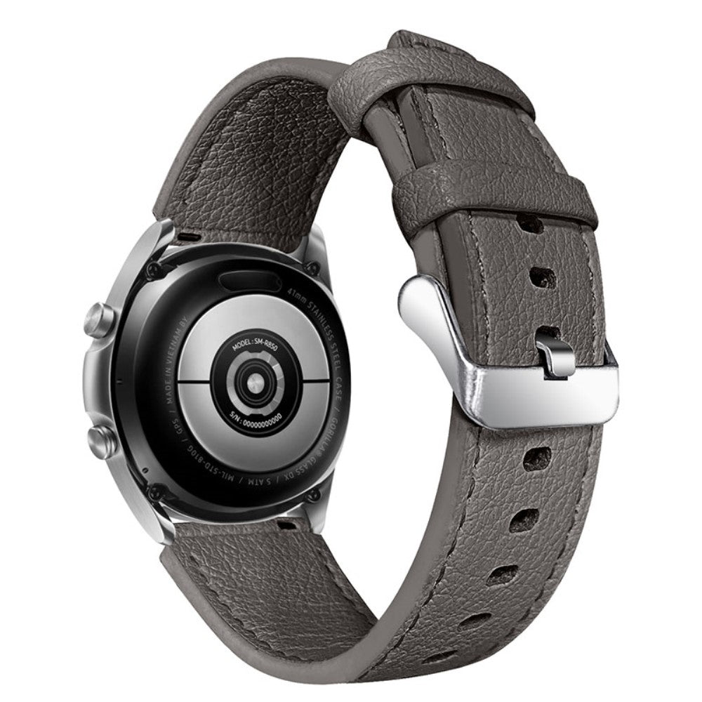 Ticwatch GTX / Pro textured genuine leather watch strap - Grey