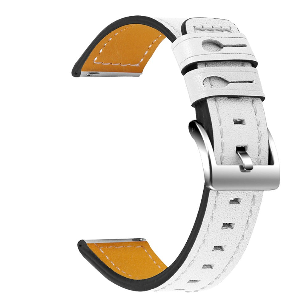 Garmin Venu cowhide leather watch strap - White