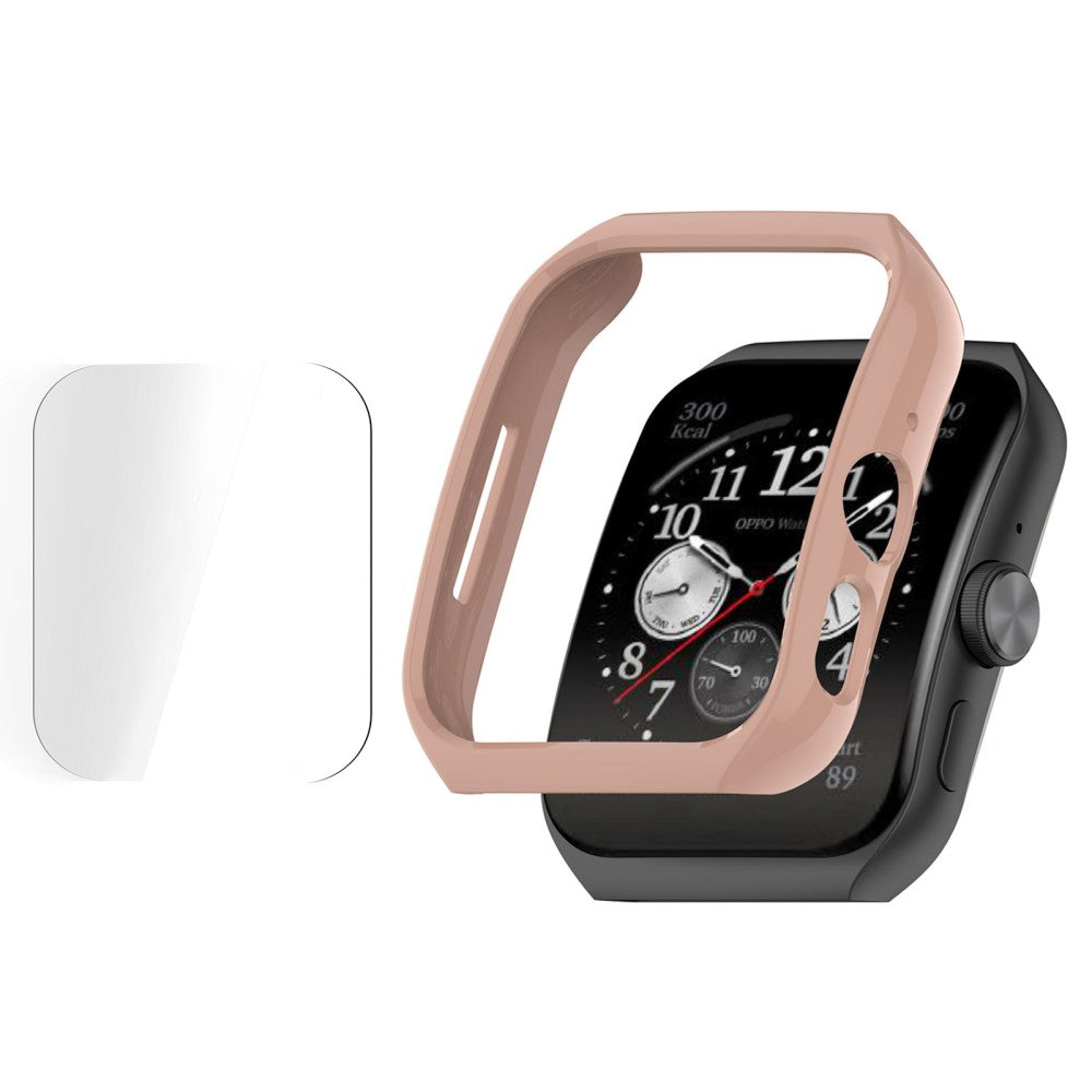 Oppo Watch 3 Pro cover with screen protector - Pink