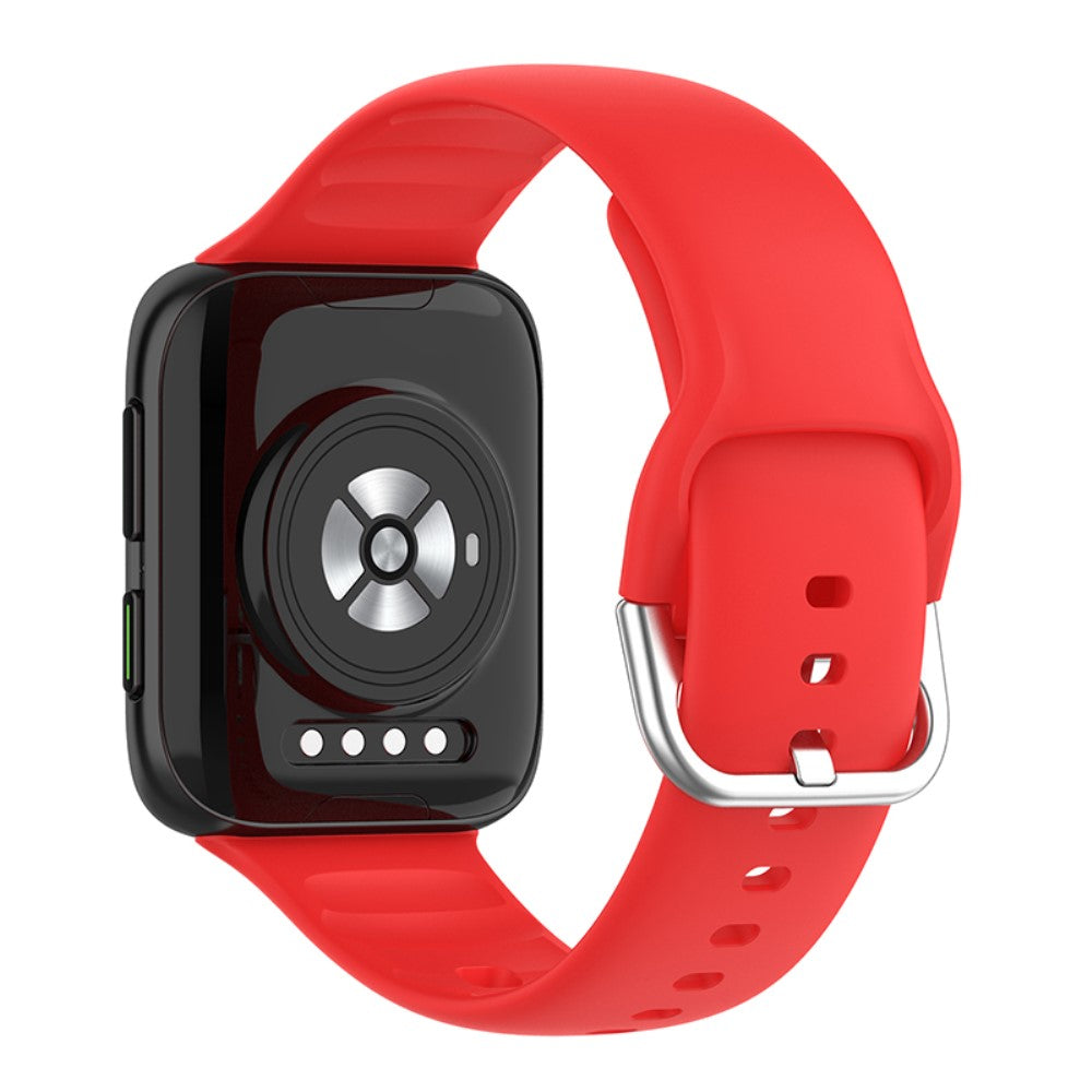 Oppo Watch 2 (46mm) silicone watch strap - Red