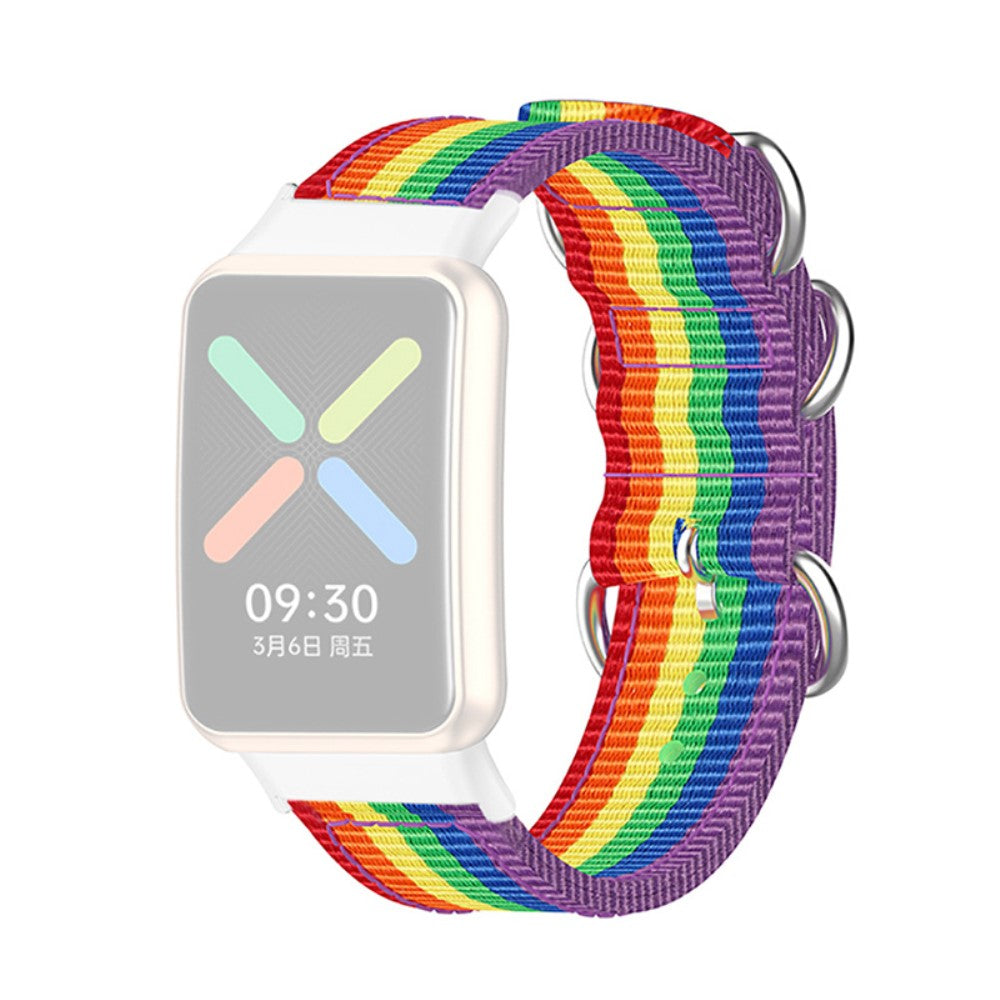 Oppo Watch Free nylon watch strap - Colorful