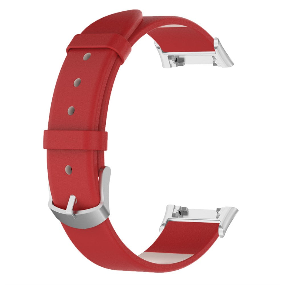 Oppo Watch Free leather watch strap - Red