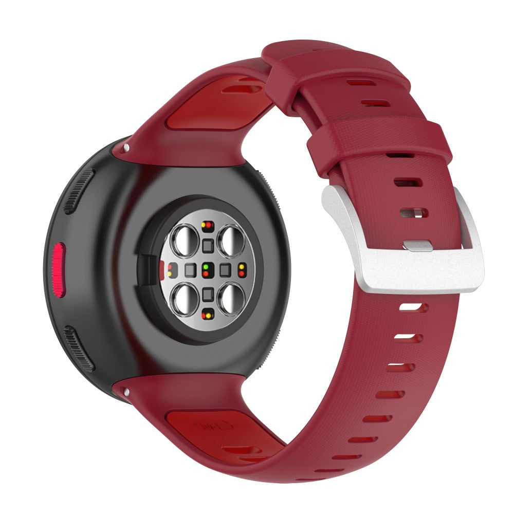 Polar Vantage V2 dual color silicone watch strap - Dark Red / Red