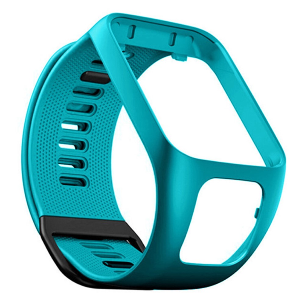 Silicone watch strap for TomTom watch - Blue / Green