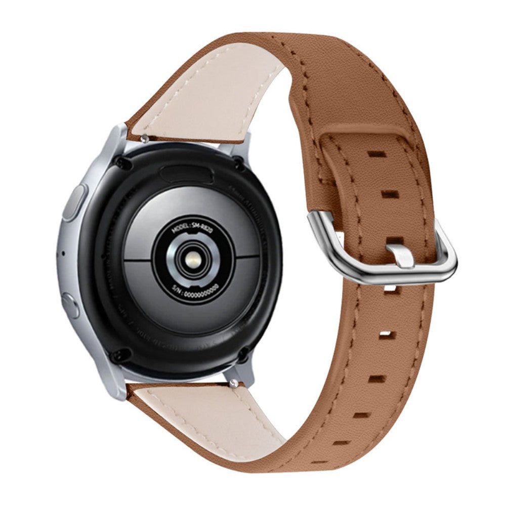 Amazfit Stratos 2 / 2s / Stratos cowhide leather watch strap - Brown