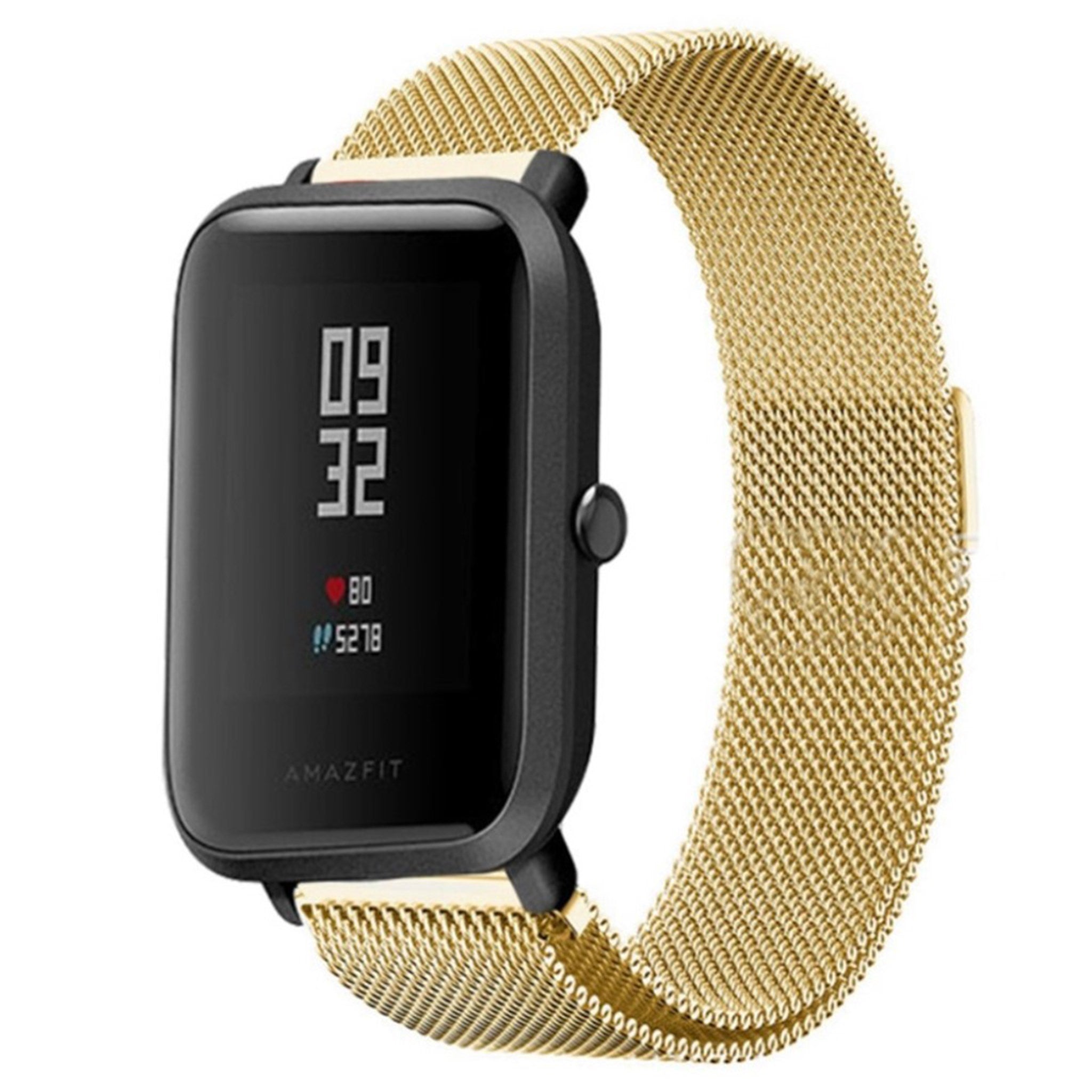 Amazfit Bip 20mm woven stainless steel watch band - Gold